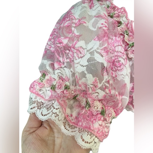 Size XSmall ……….Sweet Form Fitting Pink Lace Mini Dress.  New…..Sugar Thrillz - Picture 6 of 10